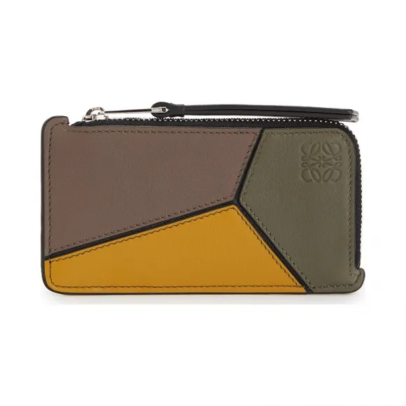 罗意威/Loewe Puzzle Coin CardholderKhaki Green/Ochre 121.30LK07