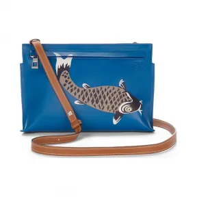 罗意威/Loewe Pesce T Pouch中号手拿包 蓝色 1SM.87.N77