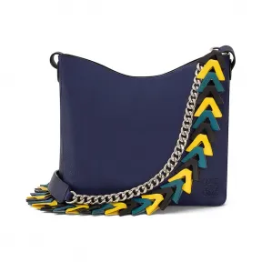 罗意威/Loewe V Bucket Bag 海军蓝 303.30.N14