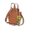 罗意威/Loewe Hammock Drawstring Floral Mini Bag黄色 303.30.V07