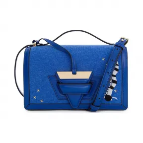 罗意威/Loewe 动物图案Barcelona 手袋电光蓝 317.50.M15