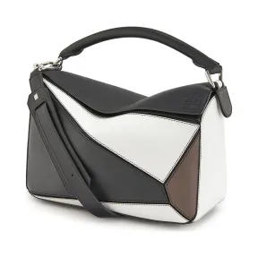 罗意威/Loewe Puzzle BagBlack/Taupe 322.30OS20