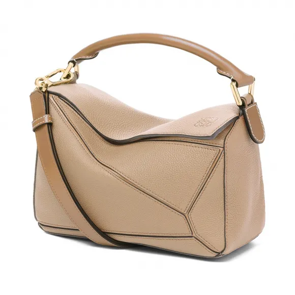 罗意威/Loewe Puzzle Small BagSand/Mink Color 32212KBS21
