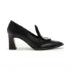 罗意威/Loewe Heel Loafer Drop 70黑色 453.10.626