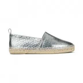 罗意威/Loewe All Over Anagram Espadrille 银色 453.15.058