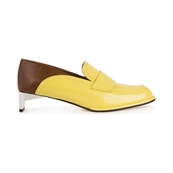 罗意威/Loewe Low Heeled Moccasinlimoncello 453.17.024