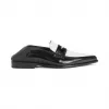 罗意威/Loewe Pointy Slip On Loafer黑色/白色 453.29.261
