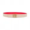 罗意威/Loewe Anagram Belt 3.2Cm黑色/海军蓝/金色 515.01.011