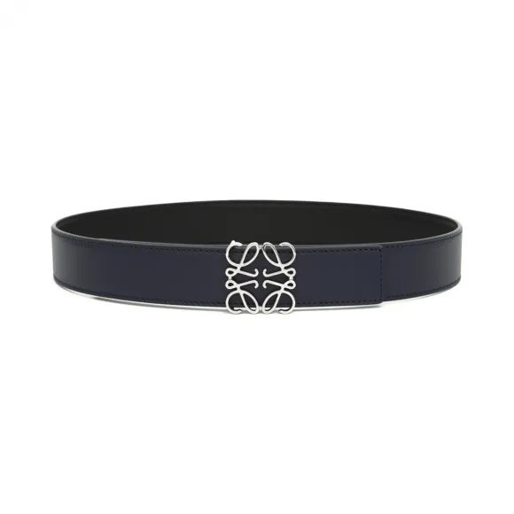 罗意威/Loewe Anagram Belt 3.2Cm黑色/棕褐色/灰色 515.02.011