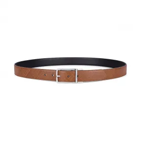 罗意威/Loewe Formal Belt 3.2Cm Adj/Revdark brown/black/palladium 516.88.005
