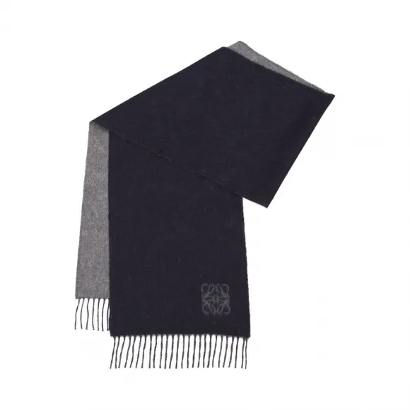 罗意威/Loewe 30x180 Anagram Scarf Royal Blue/light Grey 824.24.077