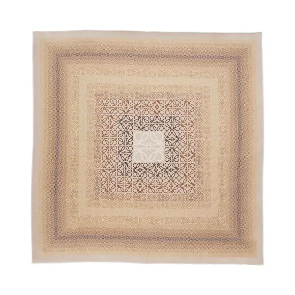 罗意威/Loewe 90x90 丝巾 蓝色 824.24.096