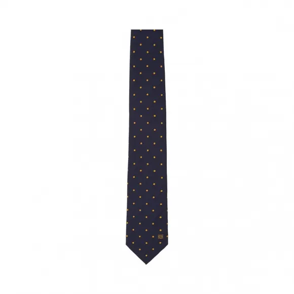 罗意威/Loewe 7Cm Dots Jacquard Tie蓝色/粉色 825.50.003