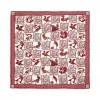 罗意威/Loewe 140X140 Scarf Animals红色 910.10.034