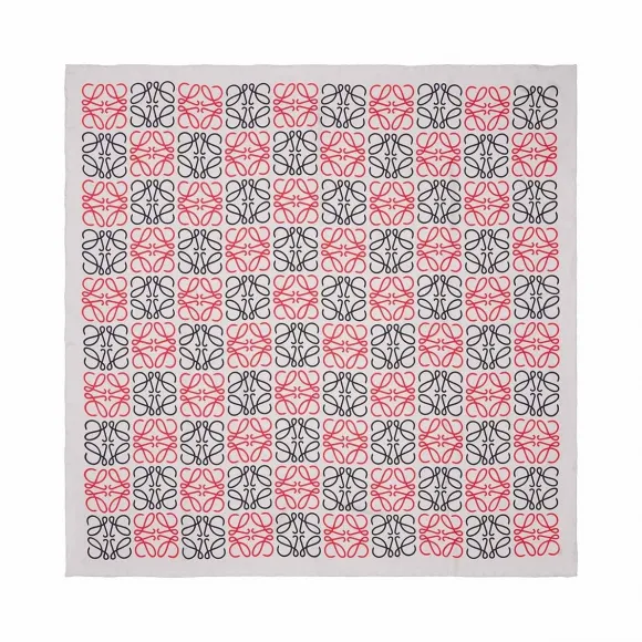 罗意威/Loewe 90X90 Anagram All Over Scarf桃红色 915.15.097
