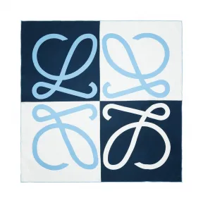 罗意威/Loewe 90X90 Giant Anagram Scarf蓝色 915.15.098
