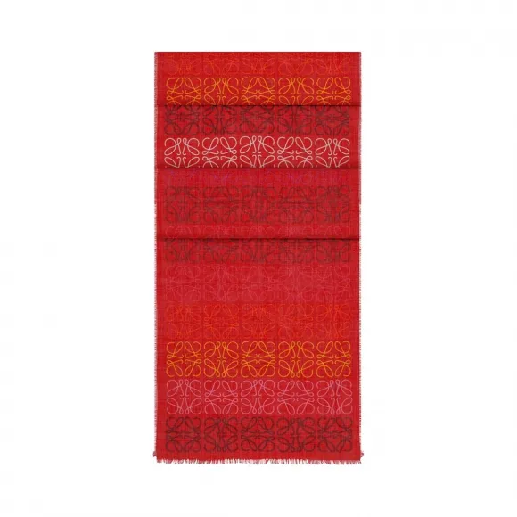 罗意威/Loewe Anagram 围巾 45x200 松石绿 915.15.102