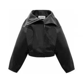 罗意威/Loewe Oversized Bomber Jacket 黑色 D1258010AB