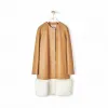 罗意威/Loewe Shearling Trim Coatcamel/white D1291950PL