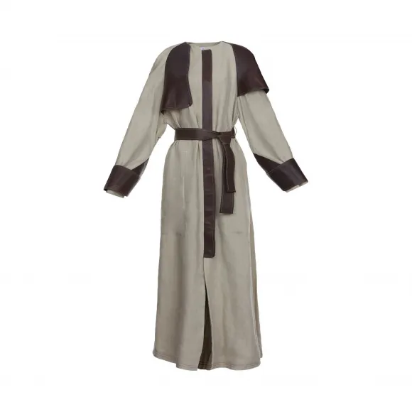 罗意威/Loewe Ov Coat W/ Leather Panels褐色 D2171020PA