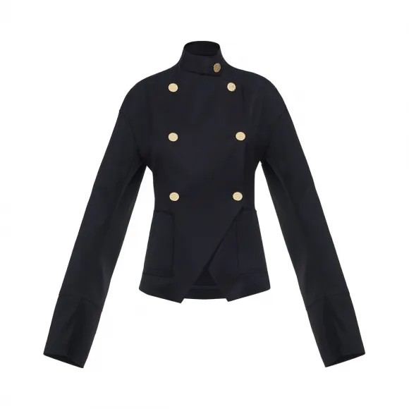 罗意威/Loewe Db Gold Button Jacket黑色 D2177010PA