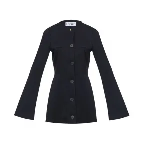 罗意威/Loewe Button Jacket Flare Sleeve黑色 D2177041PA