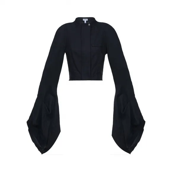 罗意威/Loewe Zip Short Jacket Extralong Slv黑色 D2179400FA