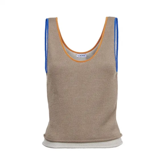 罗意威/Loewe Knit Tank Top沙色 D3179220SM