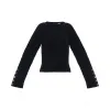 罗意威/Loewe Button Back Sweater黑色 D3179240VO