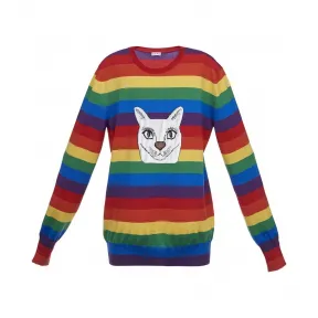 罗意威/Loewe Cat Sweater RainbowMulticolour D3179780SM