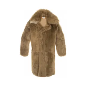 罗意威/Loewe 羊毛双领大衣 太妃糖色 H12610011