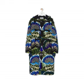 罗意威/Loewe Embroidrd Duffle Coat Flowers蓝色/绿色 H2101130DF