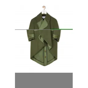 罗意威/Loewe Cutaway Double-Breasted CoatLight Khaki G/Dark Khaki G H2101143PA
