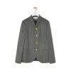 罗意威/Loewe 4 Button Stripe Jacket灰色 H2107010PA