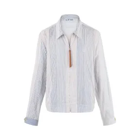 罗意威/Loewe Zip Blousonwhite/navy/red H2178370CG