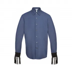 罗意威/Loewe 流苏衬衫 靛蓝色 H2269161FA