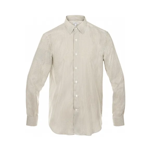 罗意威/Loewe 丝质古典衬衫 Khaki Green/white H2269220CG