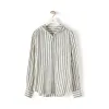 罗意威/Loewe Hooded Stripe Shirt白色/蓝色 H2299500PO