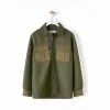 罗意威/Loewe Patch Pocket OvershirtKhaki Green H2299840OS