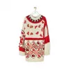 罗意威/Loewe Embroidered Sweater Animals白色/红色 H3109230OT