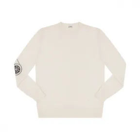 罗意威/Loewe Jacquard Anime Detail Sweater Soft White/navy Blue H3169140SM