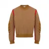 罗意威/Loewe Crewneck Contrasted EdgesBrown/Red H3179310SM