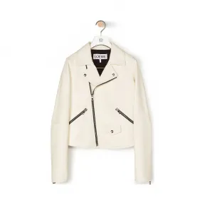 罗意威/Loewe Biker Jacket白色 S1108000CL