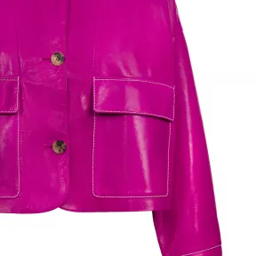 罗意威/Loewe Cropped Jacket桃红色 S1178060NP