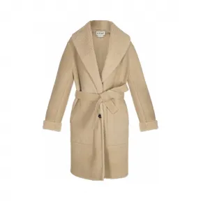 罗意威/Loewe 初剪羊毛大衣 米色 S1263003ME