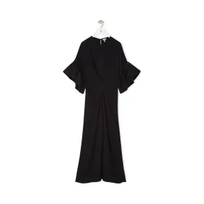 罗意威/Loewe Ruffle Sleeve Dress黑色 S2106310RO