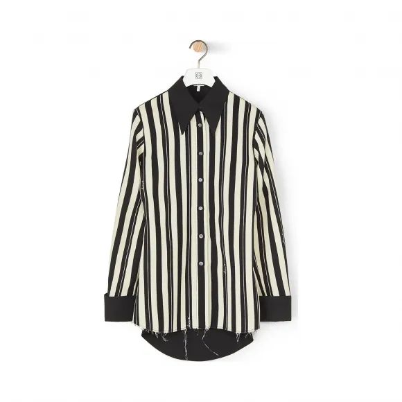 罗意威/Loewe Stripe ShirtBlack/Off-White S2109050GA