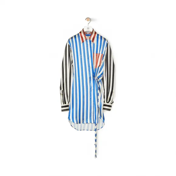 罗意威/Loewe Stripe Wrap ShirtMulticolor S2109123GH
