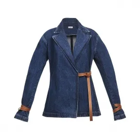 罗意威/Loewe Wrap Jacket靛蓝色 S2177040IB