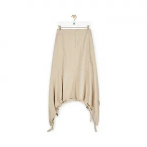 罗意威/Loewe Drawstring Skirt米色 S2295181AK